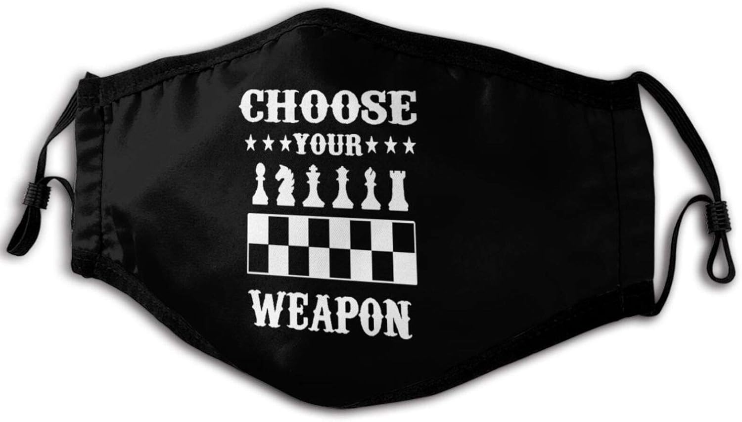 Choose Your Weapon Reusable Adjustable Cloth Face Shield Unisex Dust 