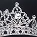 Eseres Pageant Crown Tall Tiaras for Women Wedding Queen Crown Prom Queen