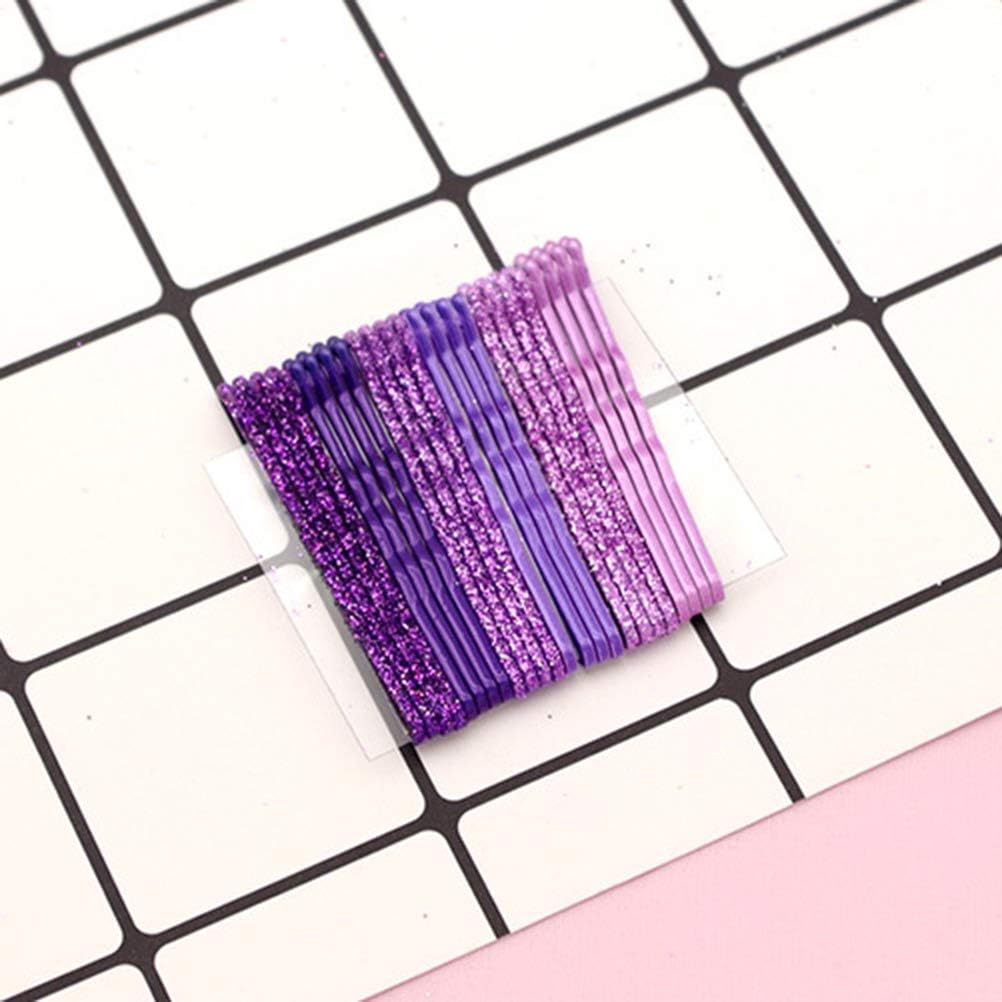 Beaupretty 96pcs Glitter Hair Clips Stoving Varnish Hair Pins Bobby Pins Metal Styling Barrettes (Golden, Pink - Image 4