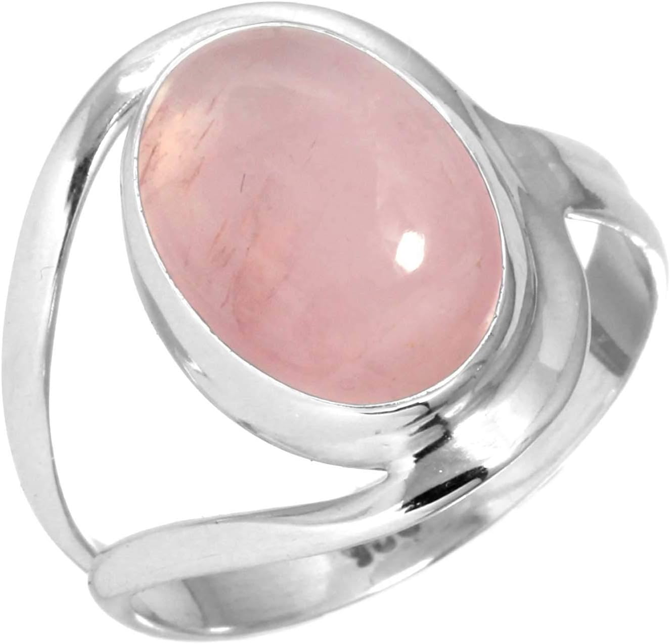 JEWELOPORIUM925 Sterling Silver Handmade Ring for Women 10x14 Oval Gemstone Statement Jewelry for Gift (99021_R)