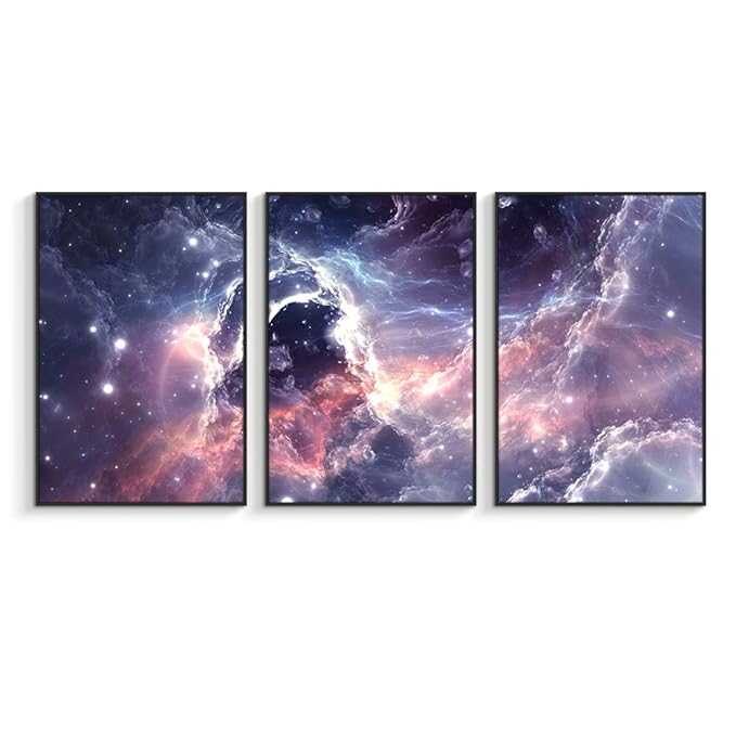 Amazon.com: NWT Framed Canvas Wall Art for Living Room, Bedroom Sky Space View Canvas Prints for 