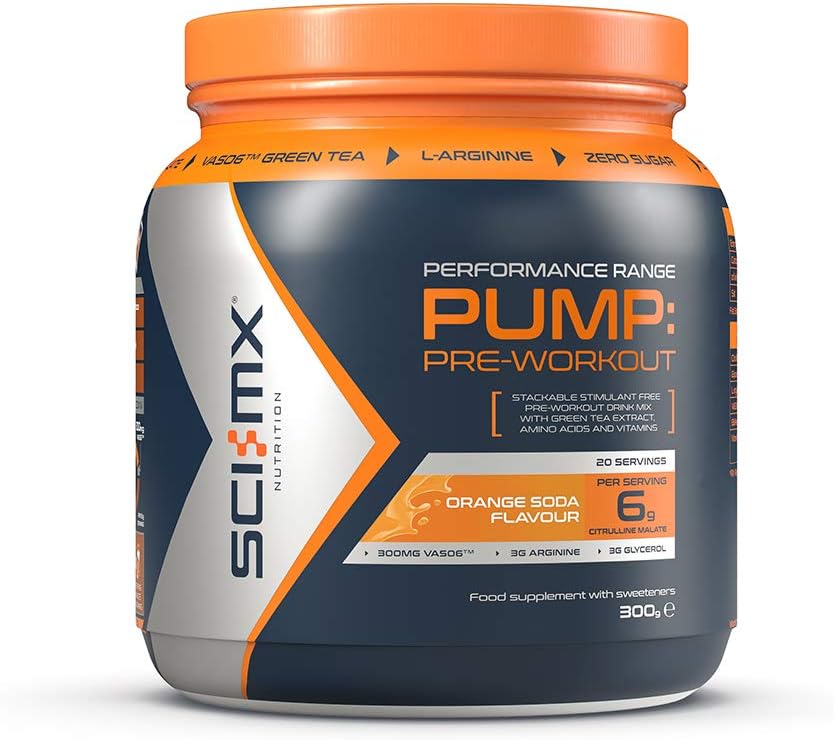 SCIMX Nutrition Pump PreWorkout Powder, Stimulant Free