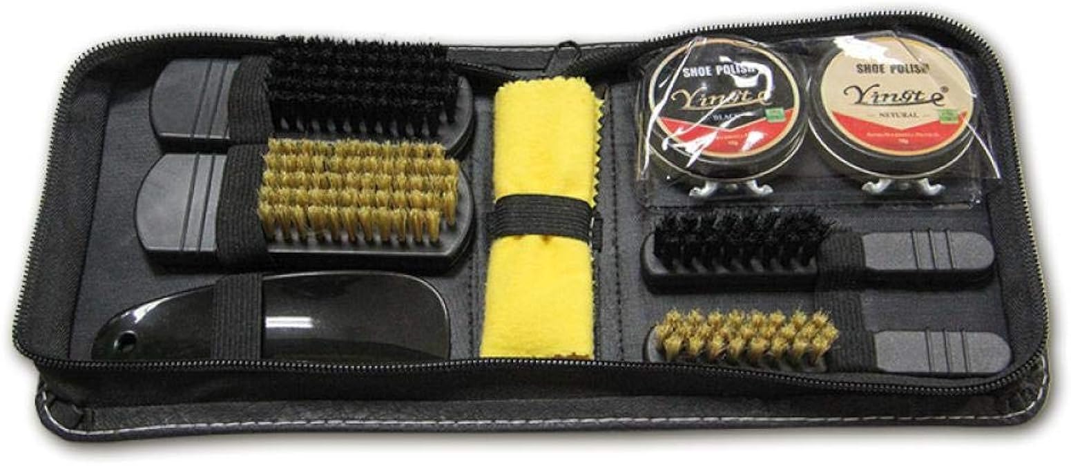 Professional Shoe Shine Kit Shoe Polish Kit Contains Shoe Brush Set