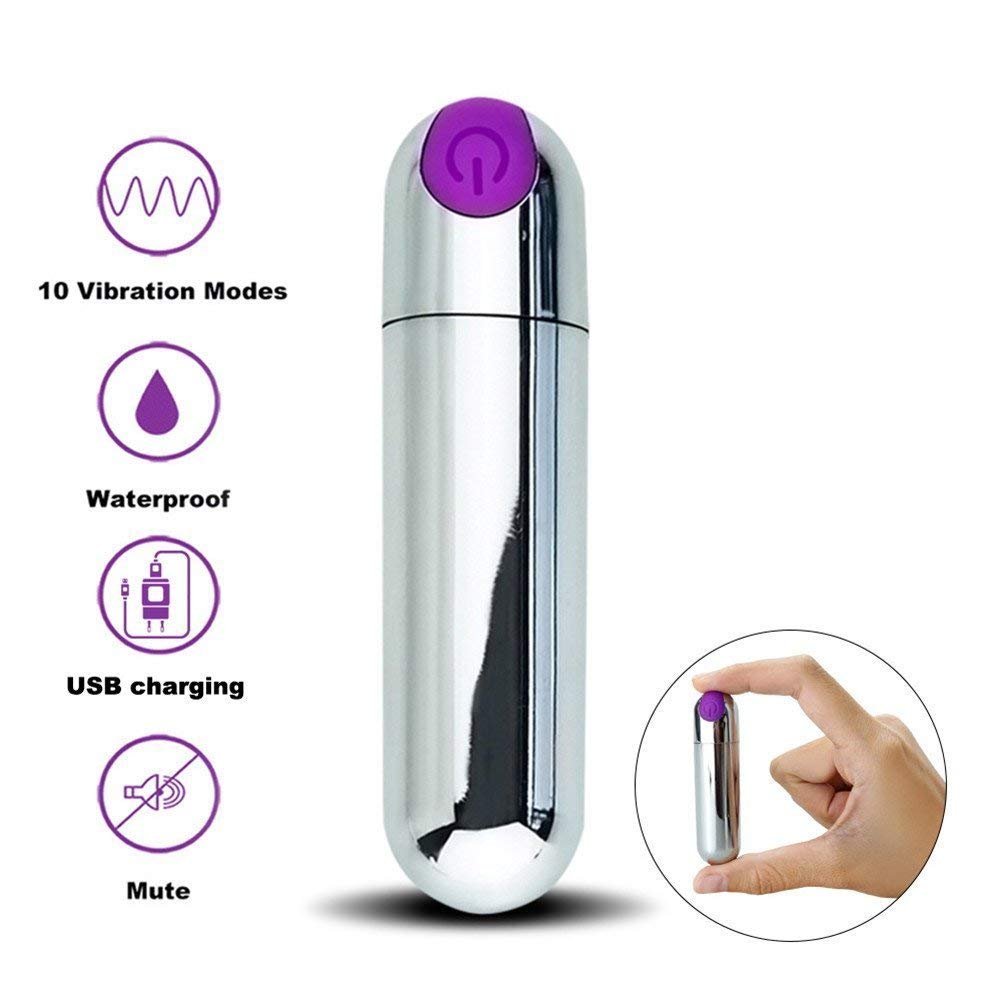 G Spot Bullet Vibrator for Clitoris Stimulation,Waterproof Dildo Vibrator Clit Stimulator with 10 Vibration Modes Stimulator Massager with USB Rechargeable Adult Sex Toys for Women