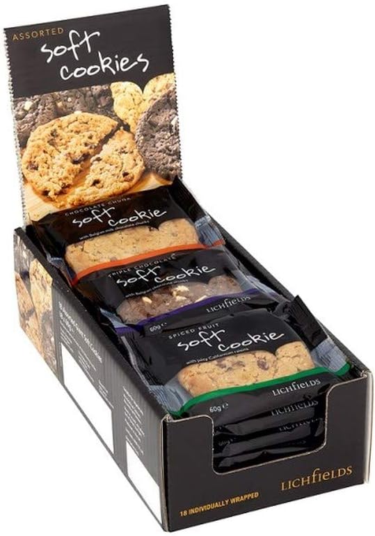 ( 18 Pack ) Lichfields Assorted Giant Soft Cookies 18 x 60g