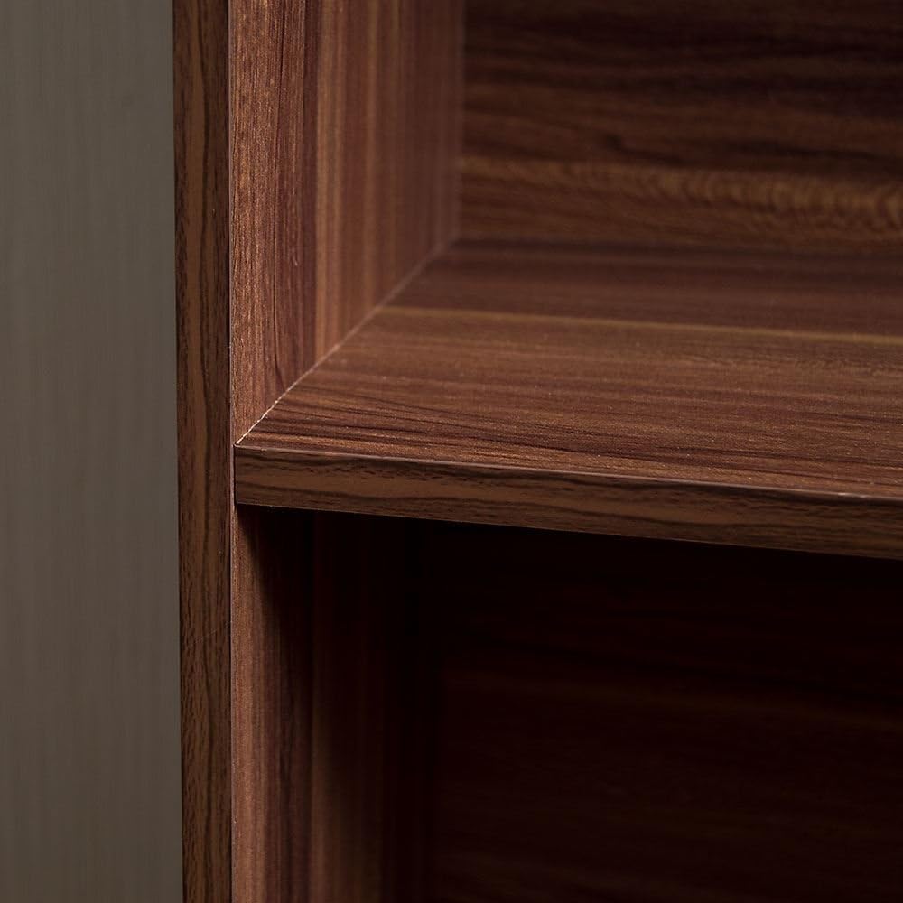 Vida Designs Cambridge 3 Tier Medium Bookcase, Walnut Wooden Shelving Display Storage Unit Office Living Room Furniture - Image 5