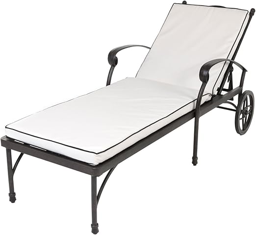 black metal sun loungers
