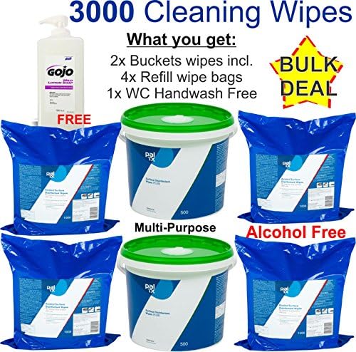 Bulk Deal Refill Cleaning Wipes Anti Bacterial Alcohol Free Surface Disinfection