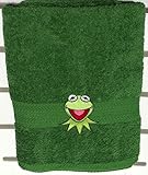 Green ~ Kermit the Frog ~ Cotton Bath Towel