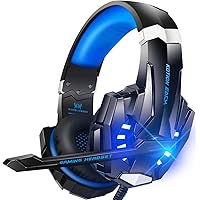 BENGOO G9000 Stereo Gaming Headset for PS4 PC Xbox One PS5 Controller, Noise Cancelling Over Ear Headphones with Mic…