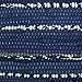 DII 100% Cotton Everyday Machine Washable Chindi Rag Placemat, 13 by 19-Inch, Nautical Blue, Set of 6