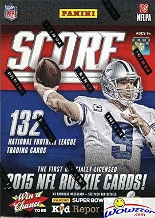 2015 Score Nfl Football Huge Factory Sealed Retail Box With 11 Packs And 132 Cards Includes Guaranteed Player Worn Or Roookie Relic Card