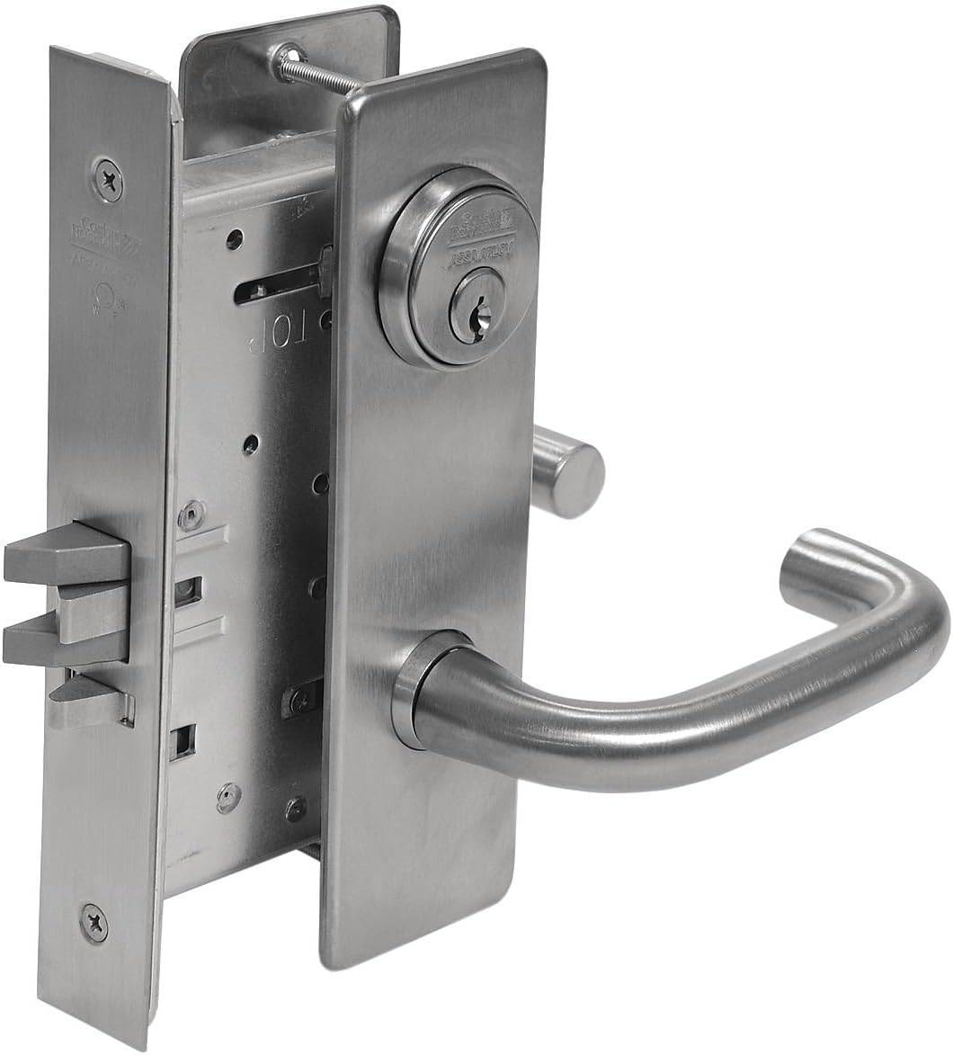 Heavy Duty Mortise Lockset, Lever, Grd. 1