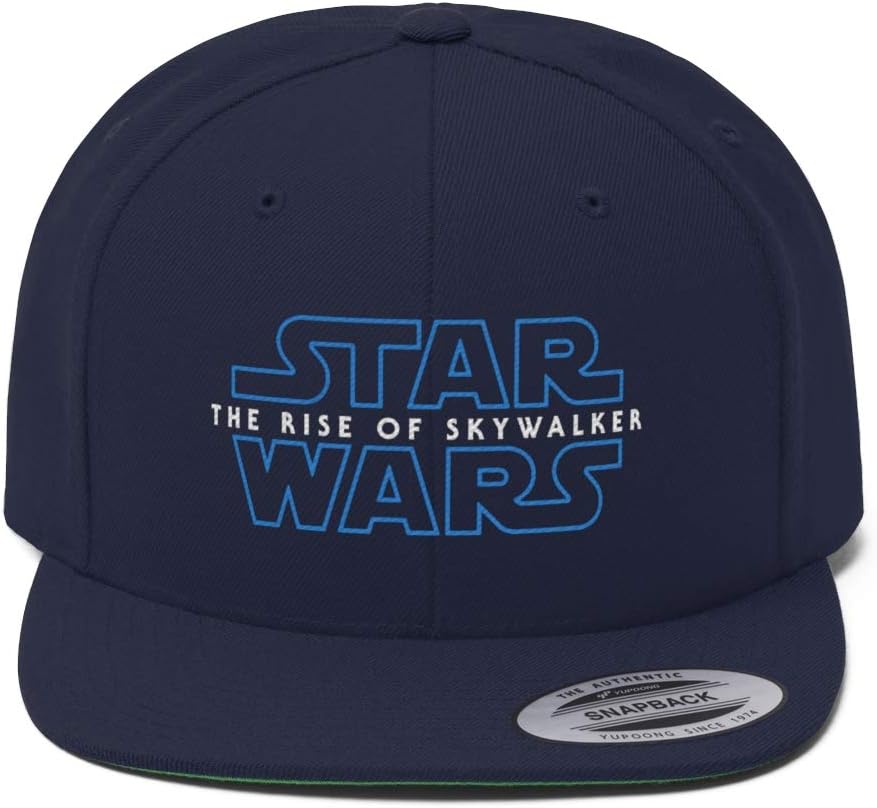 Star Wars The Rise of The Skywalker Flat Bill Hat for Men and Women | Pew Wars Funny Star Noises Sci-fi Space Science