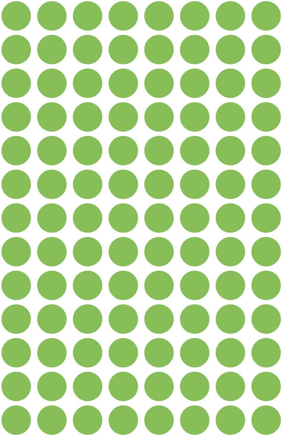 Avery Zweckform Self-Adhesive Marking Dots, Diameter: 8 mm Single 4 Blatt, 416 Etiketten Fluorescent Green - Image 3
