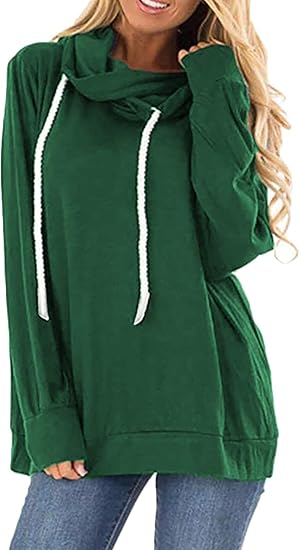 cowl neck hoodie amazon