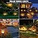 Ambaret Solar Lights, Flickering Flames Solar Torch Lights Outdoor Waterproof Decoration Lights Dusk to Dawn Auto On/Off Security Flame Torch Lights for Yard Garden (4 Pack)