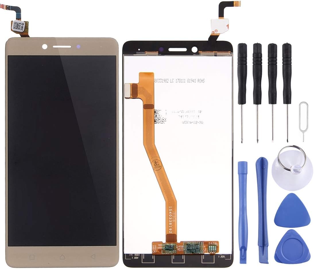 SVCNAN COIOC Kit LCD Screen and Digitizer Full Assembly for Lenovo K6 Note (Black) (Color : Gold)