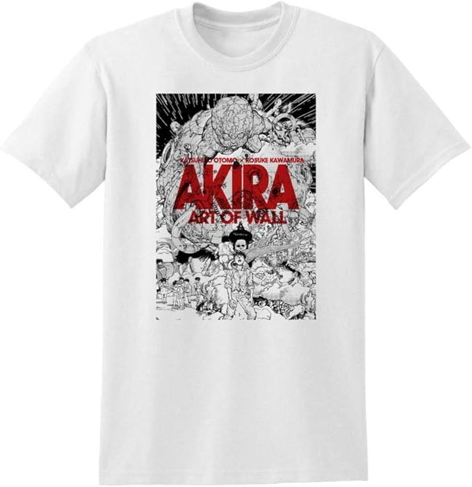 Amazon Co Jp Akira Art Of Wall T Shirts Main Front White Akira Shibuya Parco Shibuya Parco Katsuhiro Otomo Limited T Shirt Clothing Accessories