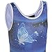 TFJH E Leotard for Girls Gymnastics Toddler Practice Outfits BButerflys Blue 8A