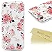 iPhone 7 Case (4.7 Inch) - Mavis's Diary Pink Flowers Peony Floral Pastoral Spring Design Flexible Slim Soft TPU Rubber Case Ultra Thin Shockproof Anti-fade Scratchproof Protective Cover for iPhone 7