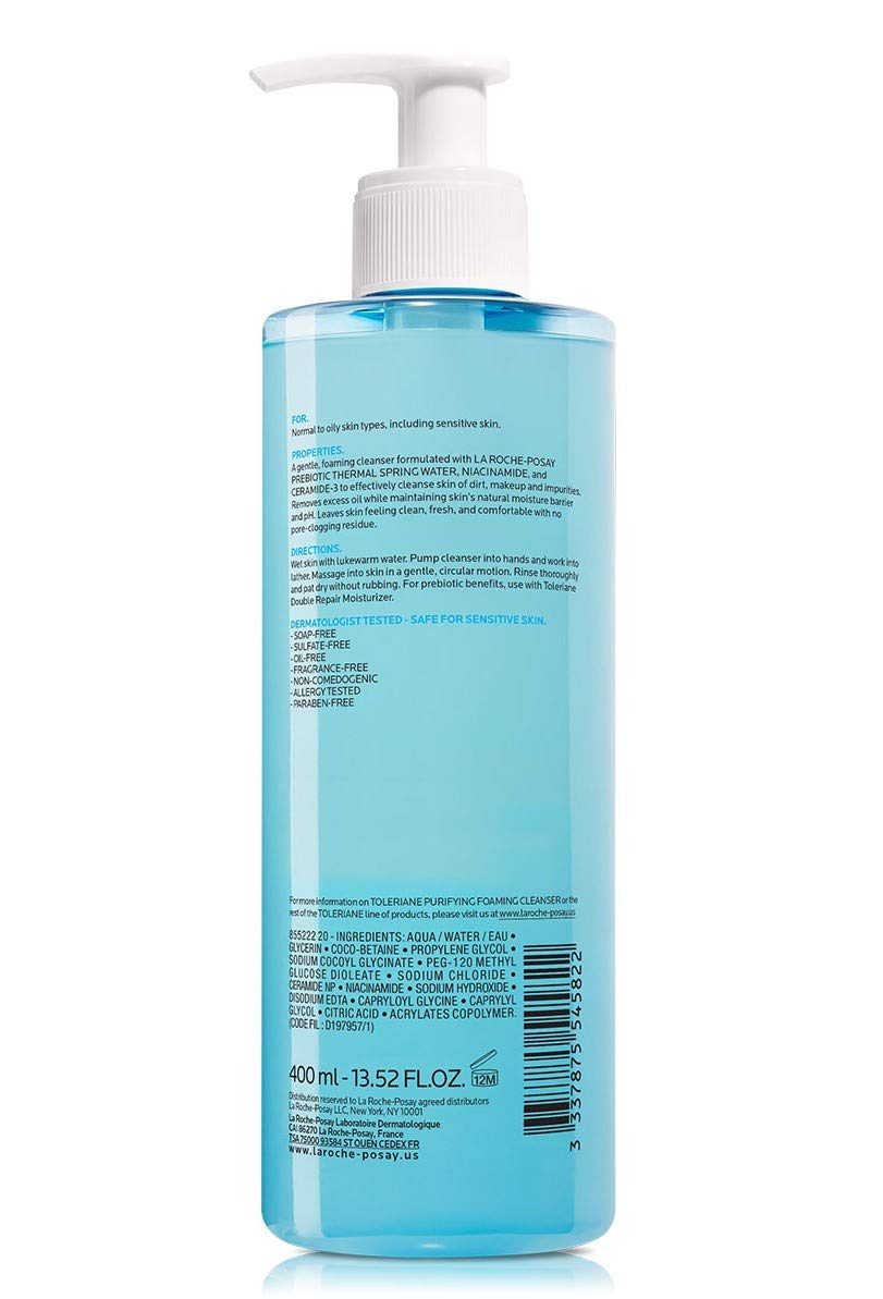 toleriane purifying foaming cleanser