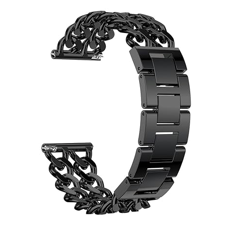 LDFAS 20 mm Cowboy Cadena Acero Inoxidable Metal Watch Band ...