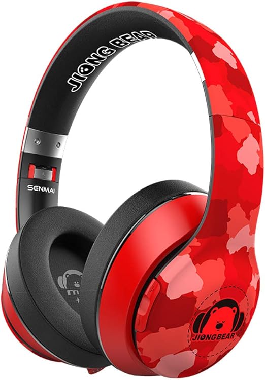 Amazon Co Jp ヘッドセットヘッドセットワイヤレスbluetooth携帯電話ユニバーサルアップルサブウーファースポーツワイヤレスランニングコンピュータヘッドフォン Eスポーツ音楽ゲームヘッドフォン防音騒音低減マイク 色 赤 ホーム キッチン