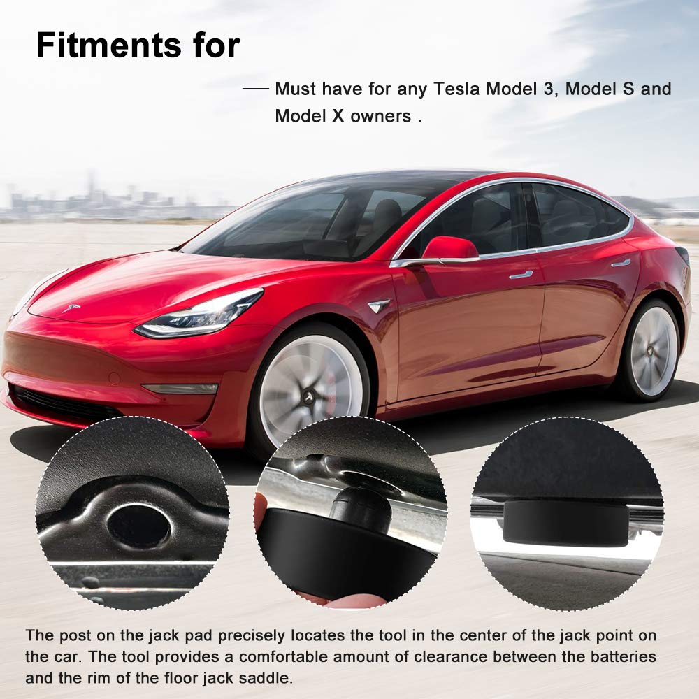 Tesla Model 3 Jack Pad Jack Lift Point Pad Adapter Tool Safely Raising Vehicle Protects Car Jack From Damaging Tesla Battery Chassis