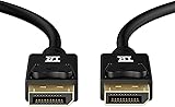 DP to DP Cable,TechRise 2-Meters Gold Plated DisplayPort to DisplayPort (DP v1.2) Audio and Video Cable 4K Resolution Supportted-Male to Male