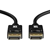 DP to DP Cable,TechRise 2-Meters Gold Plated DisplayPort to DisplayPort (DP v1.2) Audio and Video Cable 4K Resolution Supportted-Male to Male