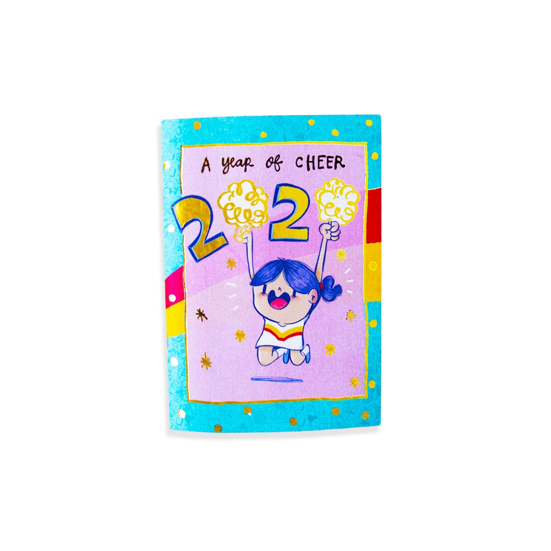 Alicia Souza 2020 Year Of Cheer Pocket Planner Monthly Grid View Gold Foil Cover Cute Illustrations Size Height 10cm Width 15cm Amazon In Office Products