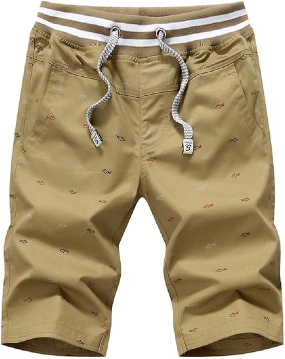 Amazon Ysento ハーフパンツ メンズ カジュアル 半ズボン リゾート感 5分丈 スリム ショートパンツ 柄 引き紐 旅行 登山 4色展開 ショートパンツ 通販