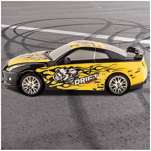 Liberty-Imports-Super-Fast-Drift-Champion-RC-Sports-Car-Remote-Control-Drifting-Race-Car-124-Headlights-Backlights-Side-Lights-2-Sets-of-Tires