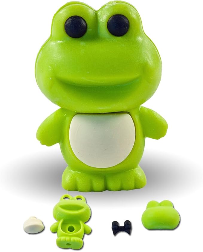 cute green frog eraser from Japan by Iwako by Iwako Health