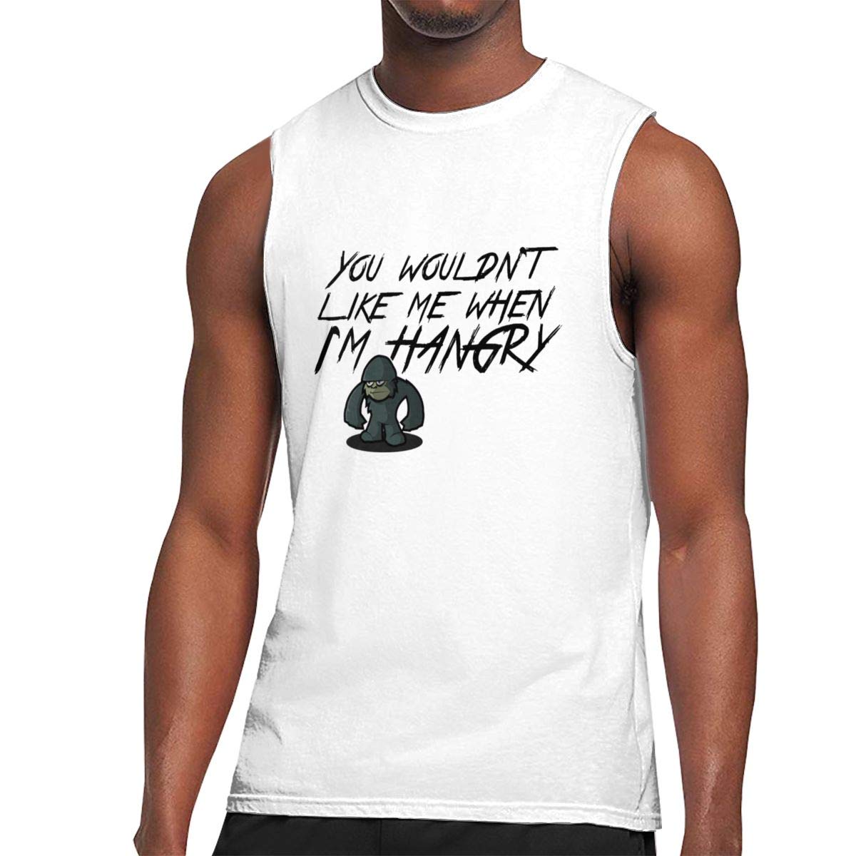 Luxendary Fashion Hiking Hangry Sleeveless Muscle Short Sleeve T Shirt