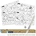 b_odd supplies A Set of 4, Giant Wall Size Coloring Posters for Kids Coloring Book Wall Decals for Kids Room Décor, 29.9