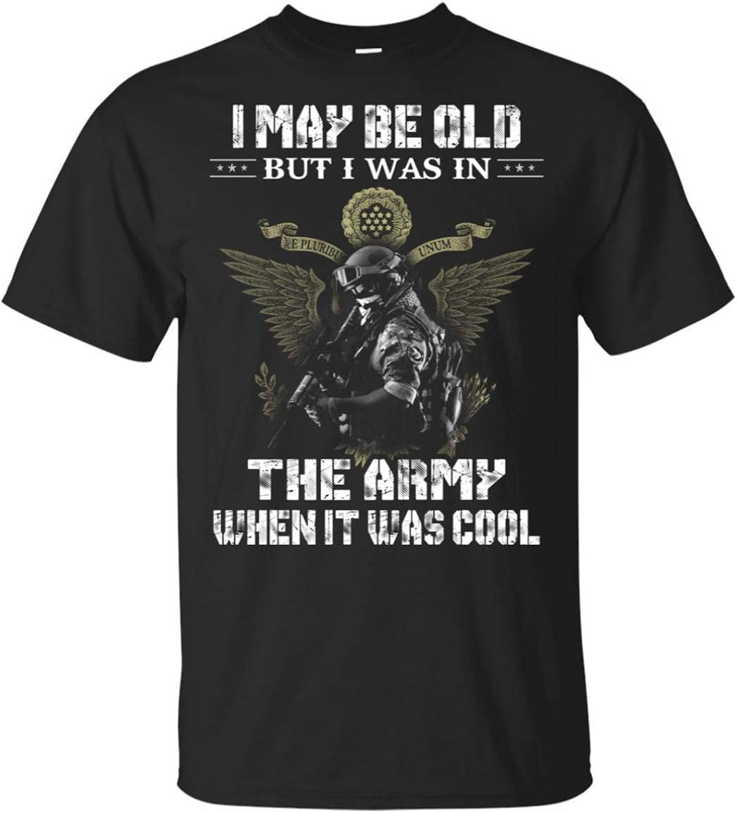 I was in The Army When It was Cool Funny Tshirt Black Clothing