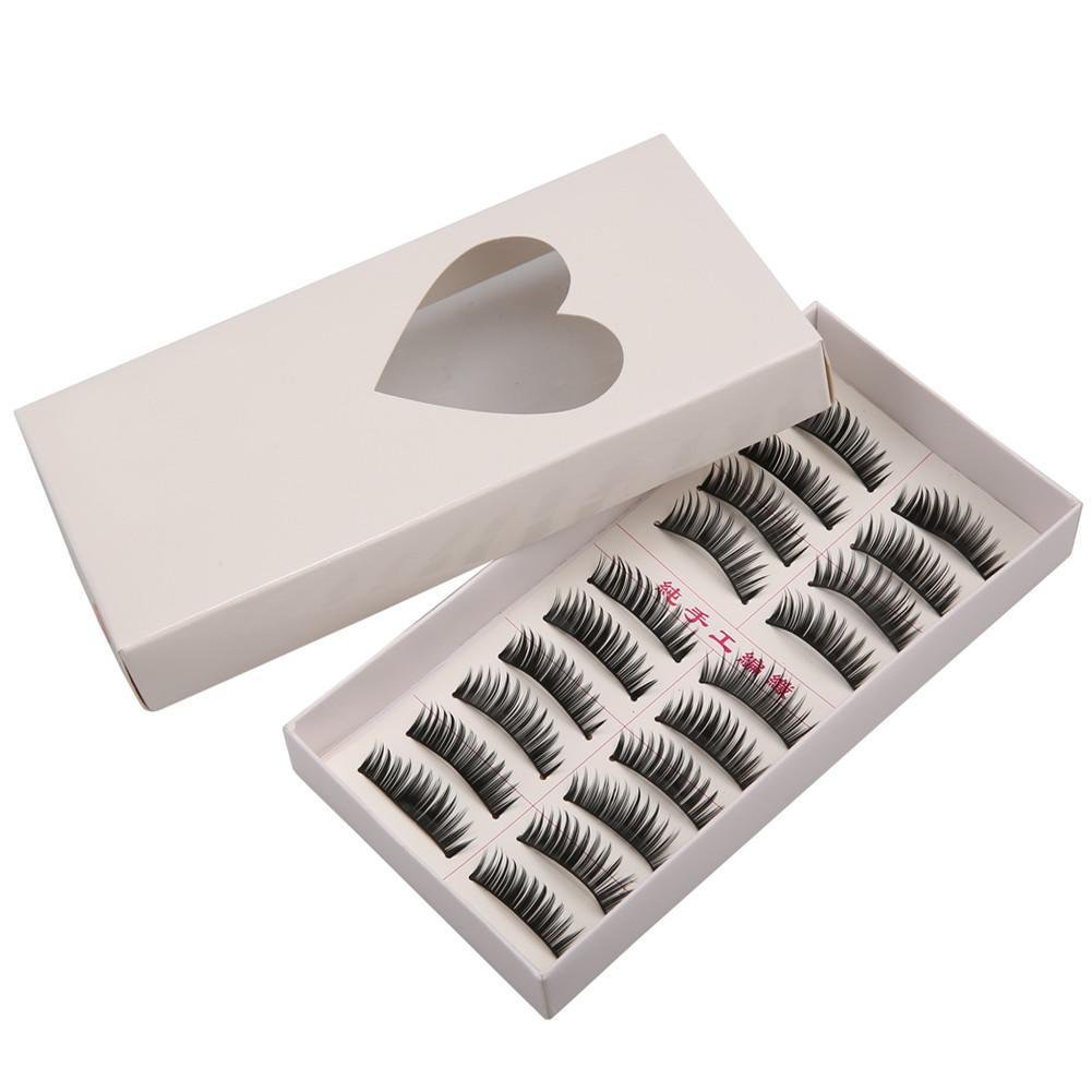 olseti Bulges 10 Pair Thick Long False Eyelashes Eyelash Eye Lashes Voluminous Makeup Lash Enhancers & Prim Active Dresses