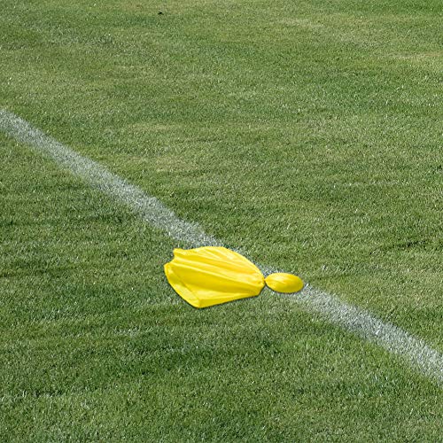 Jolbndcv 8 Pieces Football Penalty Flag Throwing Yellow Ball Football Referee Props Chasing Streamers - Thumbnail 4