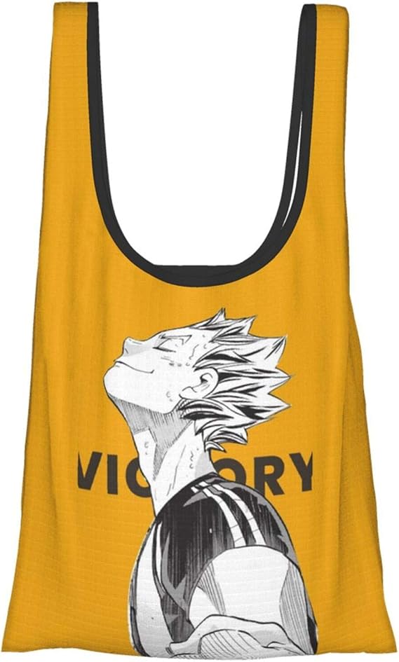 Amazon ハイキュー 梟谷 木兎光太郎 エコバッグ 折りたたみ コンパクト ショッピングバッグ 買い物バッグ 買い物袋 大容量 防水 ポケットサイズ コンビニ用 アニメ キャラクター 人気 Panmax シューズ バッグ