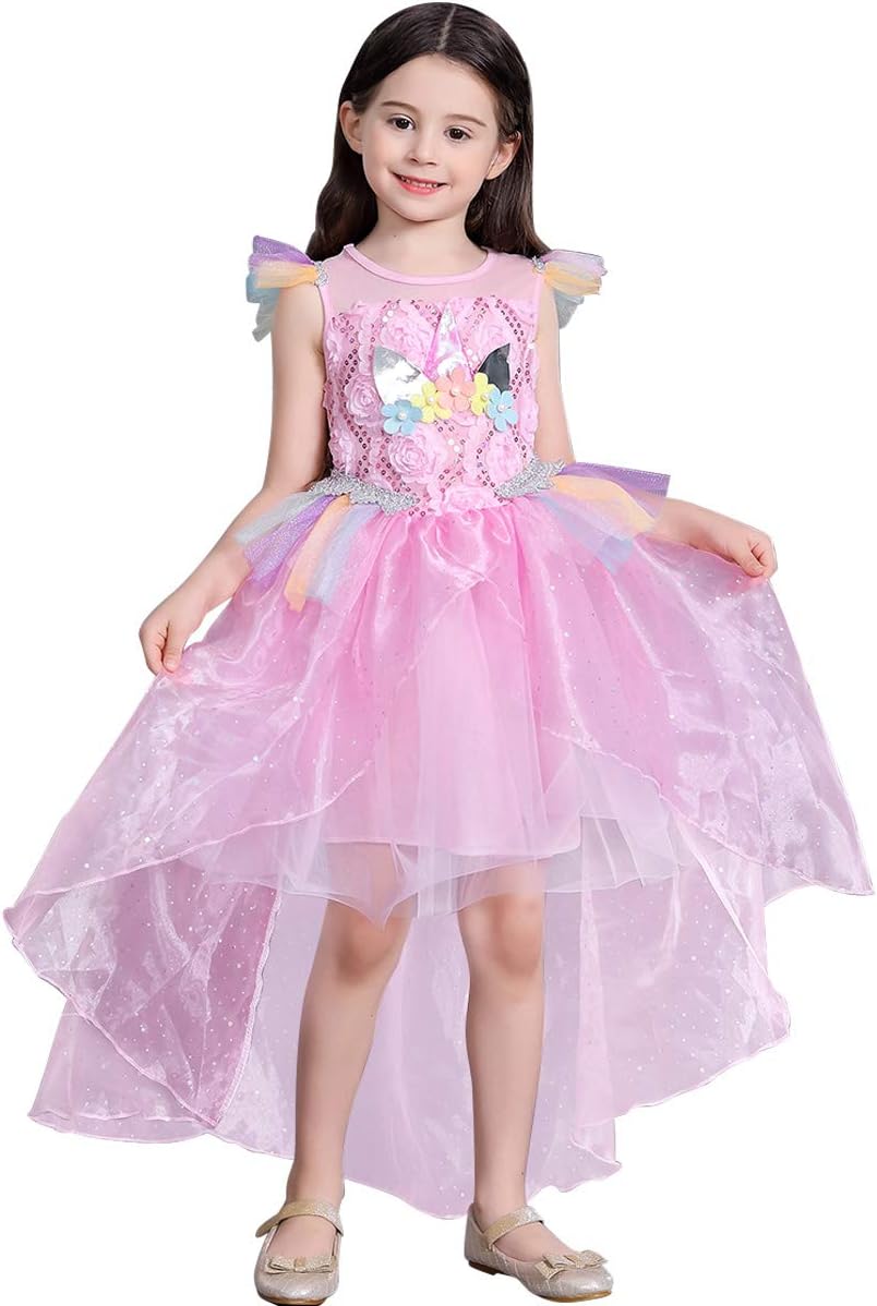 loel Girls Unicorn Costume Dress Little Pony Cosplay Dress up