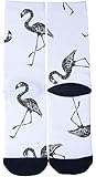 Flamingo Stick Figure Background Socks Comfortable