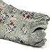 Wrapables Women’s Vintage Floral Posies Socks (Set of 5)