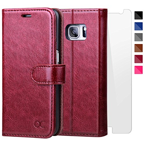 Ocase samsung galaxy s7 case [screen protector included] leather …