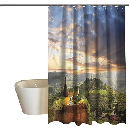 Amazon Com Wixuewu Shower Curtains For Bathroom Cream Winery