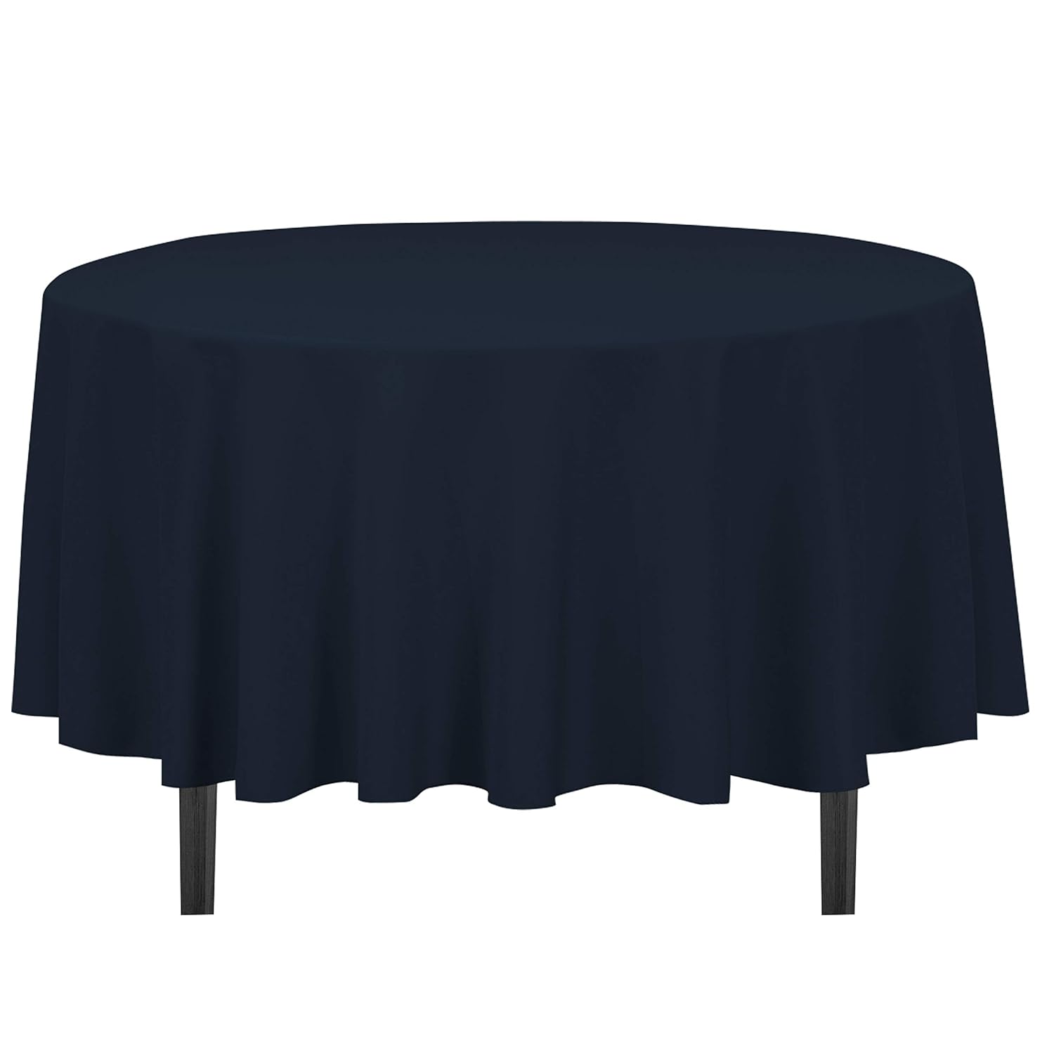 Best navy table cloth circle