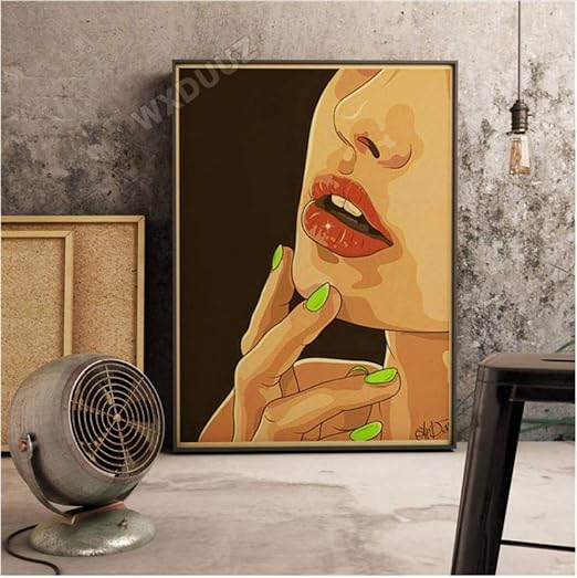 Amazon レトロスタイルの装飾ポスターアニメの女の子映画ウォールアート子供部屋の装飾カフェバー絵画キャンバス絵画インテリア装飾アートワーク壁画 ウォールステッカー オンライン通販