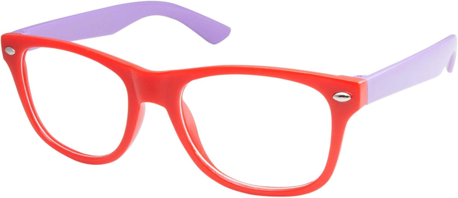 fake glasses red