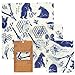 Bee's Wrap Assorted 3 Pack, Eco Friendly Reusable Beeswax Food Wraps, Sustainable, Zero Waste, Plastic Free Alternative for Food Storage - 1 Small, 1 Medium, 1 Large primary